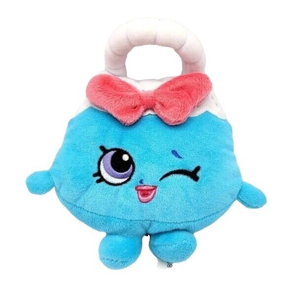 Shopkins Plush Lot of 2 Harriet Purse Taco Terrie Character Winking Mustache - Picture 2 of 15